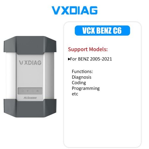 Vxdiag Benz C6 VCI Star C6 Diagnostic Tool Better than MB Star C4 C5 with 500GB 2023.09 Software HDD and Laptop T440P 8GB RAM
