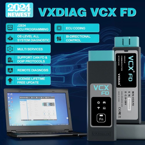 [Ship from US/EU] New VXDIAG VCX FD OBD2 Diagnostic Tool for Ford/Mazda with Ford IDS V130 Mazda IDS V131 Supports WIFI and CAN FD