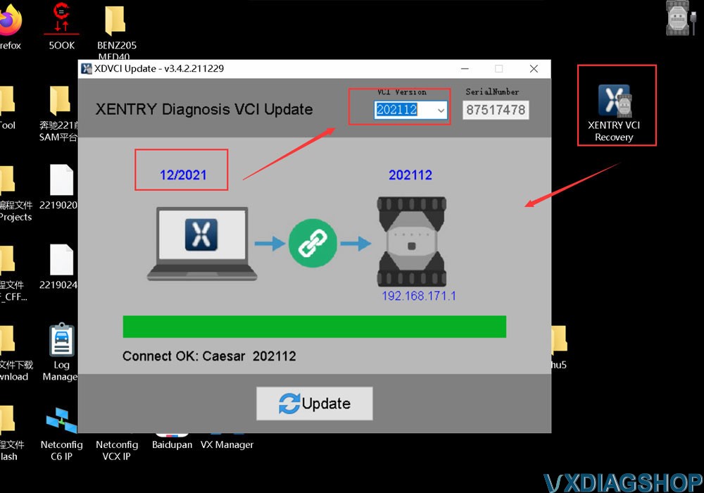 Solve VXDIAG Benz X-ENTRY Diagnosis VCI too New 3