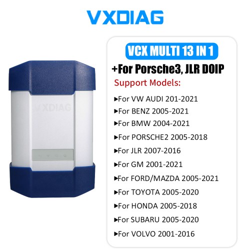 Complete Version VXDIAG VCX Multi DOIP Support 13 Car Brands incl JLR DOIP & PW3 with 2TB & 256GB Software SSD