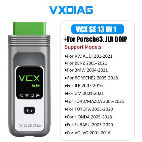 Complete Version VXDIAG VCX SE DOIP Support 13 Car Brands incl JLR DOIP & PW3 with 2TB & 256GB Software SSD