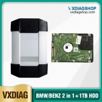 New ALLSCANNER VXDIAG MULTI Diagnostic Tool for BMW and BENZ With 1TB Hard Drive for BMW/BENZ 2 in 1