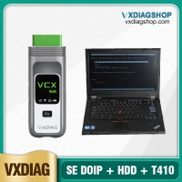 VXDIAG VCX SE DOIP Full Brands with 2TB Software HDD Pre-installed on Second-Hand Lenovo T410 Laptop