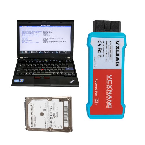 Full Set Lenovo T410 Laptop with 500GB HDD Pre-installed Software for WIFI VCX NANO Ford/Mazda, JLR or GM/Opel
