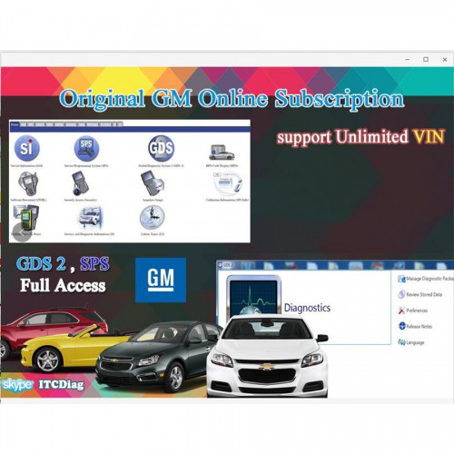 One Year GM Techline Connect Online Subscription Work with VXDIAG VCX GM