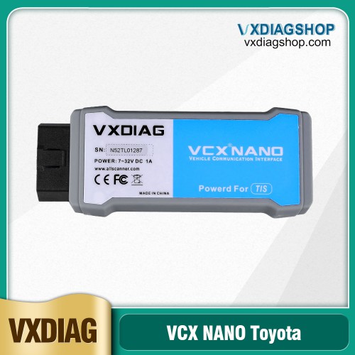 VXDIAG VCX NANO for TOYOTA TIS Techstream V12.10.019 Compatible with SAE J2534