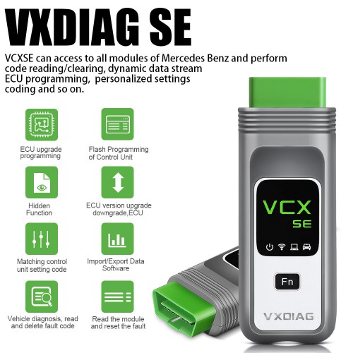 [500G Benz HDD] 2022.12 VXDIAG VCX SE for Benz Support Offline Coding/Remote Diagnosis with Free Donet Authorization & 500GB Xentry DTS Monaco HDD