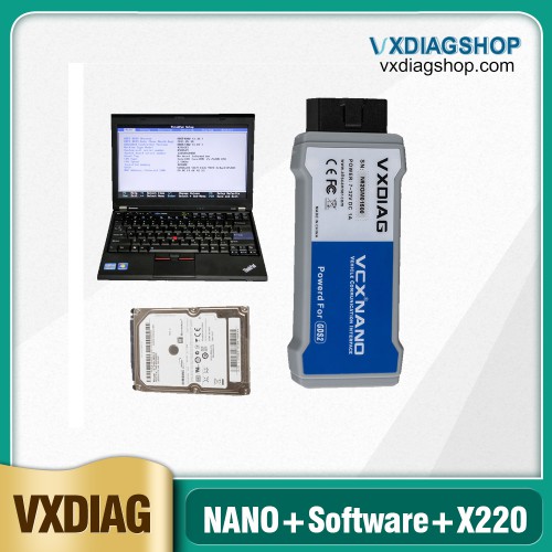 Full Set Lenovo X220 Laptop with 500GB HDD Pre-installed Software for USB VCX NANO Ford/Mazda, JLR or GM/Opel or WIFI VCX NANO Toyota