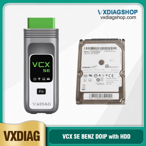 New Arrival 2021.12 VXDIAG VCX SE For Benz Support Offline Coding/Remote Diagnosis VCX SE DoiP with Free Donet Authorization & 500GB HDD