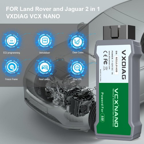 V164 VXDIAG VCX NANO for Land Rover and Jaguar with JLR SDD Software USB Version