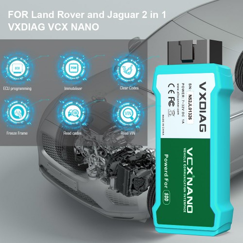 V164 VXDIAG VCX NANO for Land Rover and Jaguar JLR SDD WIFI Version