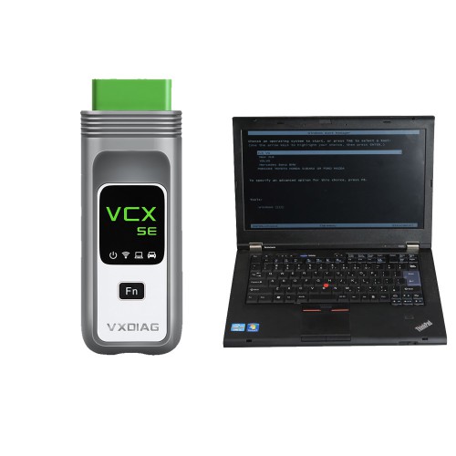 VXDIAG VCX SE DOIP Full Brands with 2TB Software HDD Pre-installed on Second-Hand Lenovo T410 Laptop