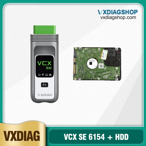 VXDIAG VCX SE 6154 OBD2 Diagnostic Tool for VW Audi Skoda with 500G V11.0 Software HDD and Engineering V14.1 Supports WIFI