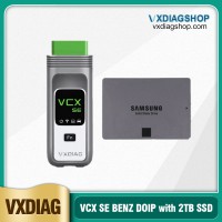 New VXDIAG VCX SE For Benz Support Offline Coding/Remote Diagnosis VCX SE DoiP with Free Donet Authorization & 2TB Full Brands Software SSD