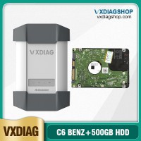 AllScanner VXDIAG Benz C6 Star C6 VXDIAG Multi Diagnostic Tool With 2022.09 500GB Xentry Software Hard Drive DTS Monaco 8.13