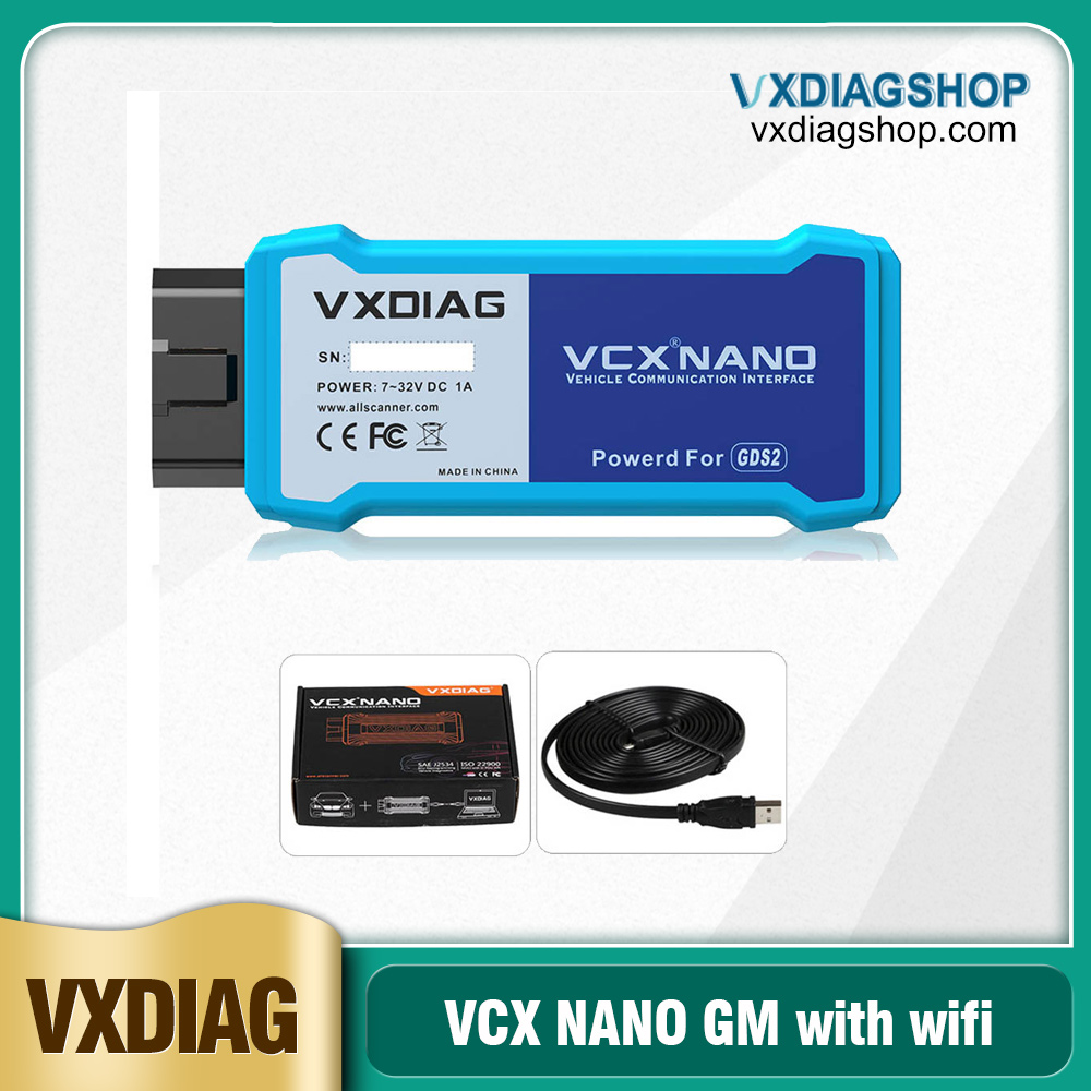 (Ship from US) WiFi Version VXDIAG VCX NANO for GM / OPEL GDS2 V2021.4 Tech2WIN 16.02.24 Diagnostic Tool