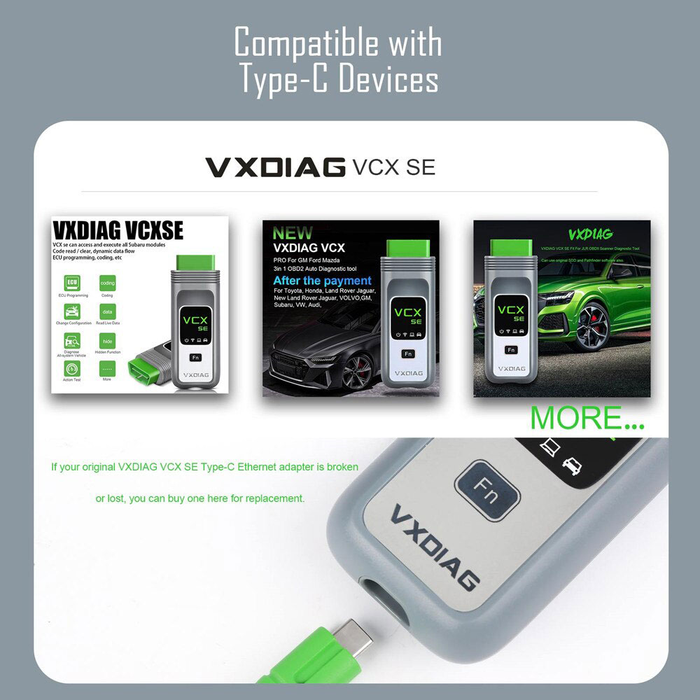 VXDIAG VCX SE Type-C Ethernet Adapter