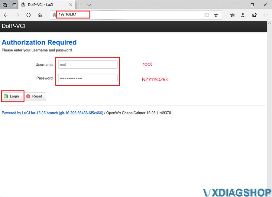 Change VXDIAG VCX DoIP IP Address 1