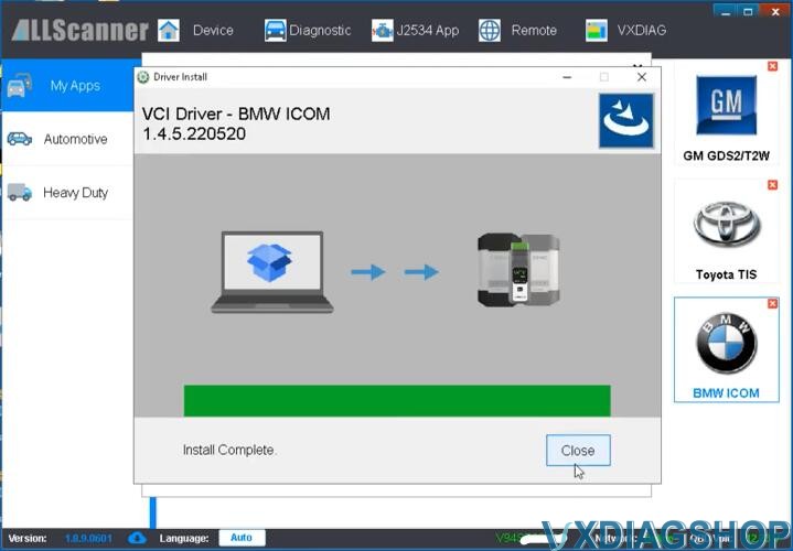  Install and Update VXDIAG BMW ICOM Driver 9