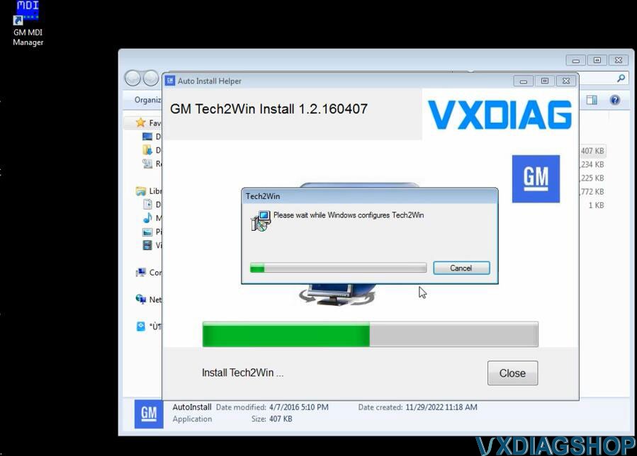 Install VXDIAG GM GDS2 Tech2Win on Win7 4