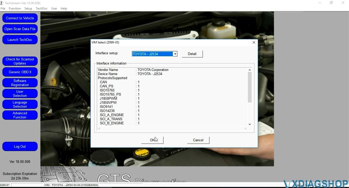 Install VXDIAG Toyota Techstream 18.00.008 software 11