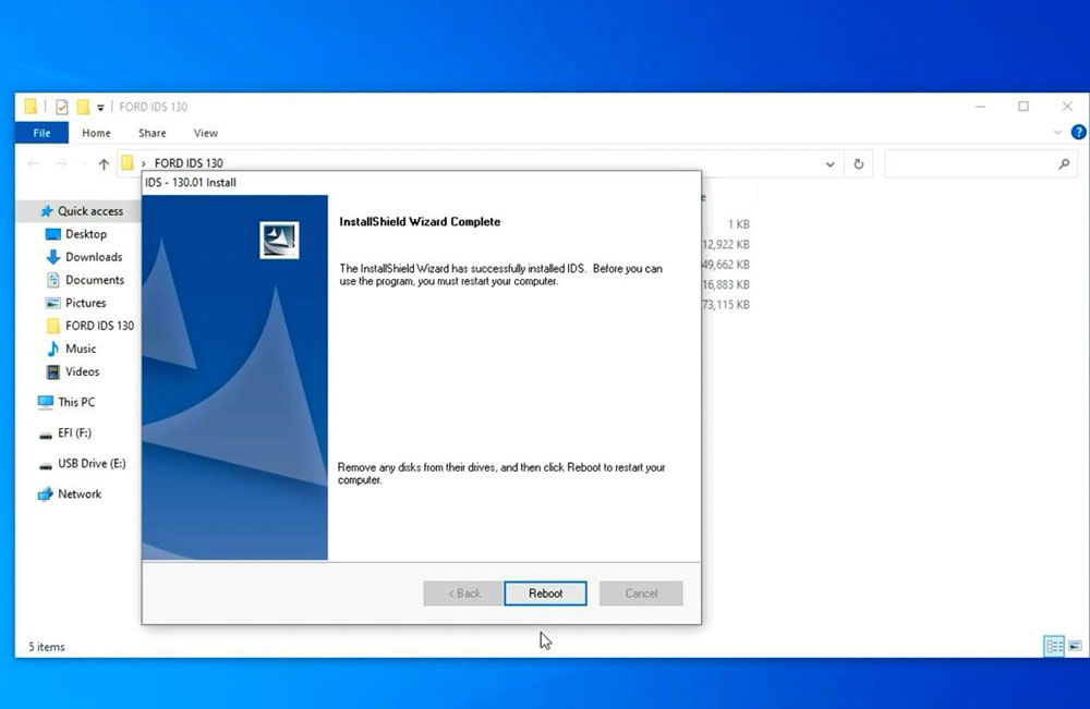 Install VXDIAG Ford IDS V130 on Windows 10 3