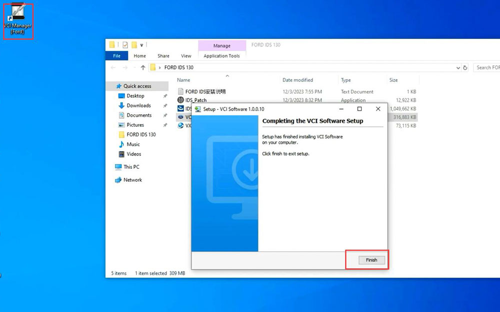 Install VXDIAG Ford IDS V130 on Windows 10 6