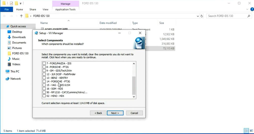 Install VXDIAG Ford IDS V130 on Windows 10 7