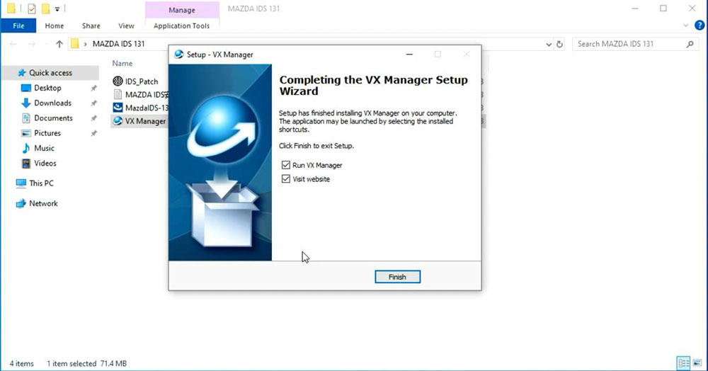 Install VXDIAG Ford IDS V131 on Windows 10 5