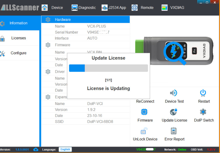 how to use vx manager for vxdiag vcx se benz 7